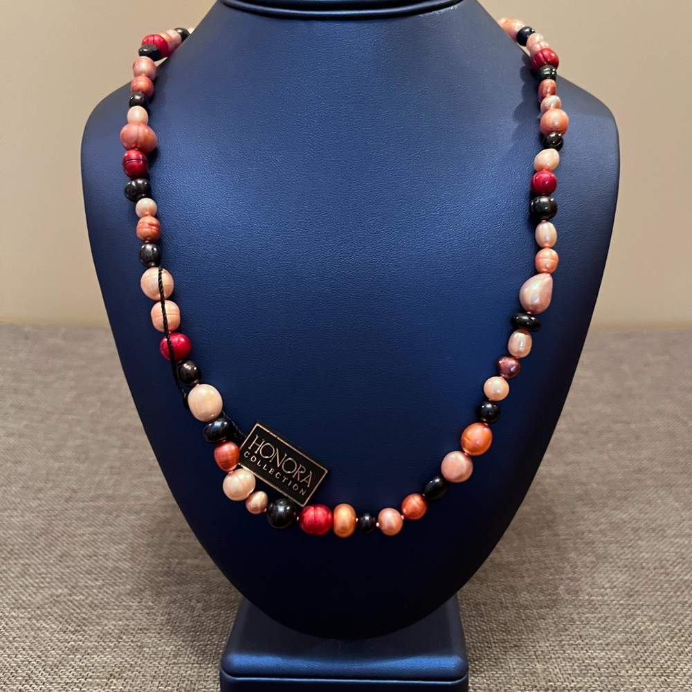 Honora collection multi color Pearl necklace. Brand new 
17” long.